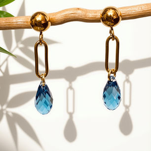Boucles d'oreilles Gouttes - Bleu • 42 €
