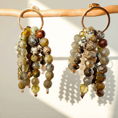 Boucles d'oreilles Odacieuses - Jaspe • 78 €