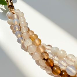 Collier Harmonie - Nuances Blanches • 95€