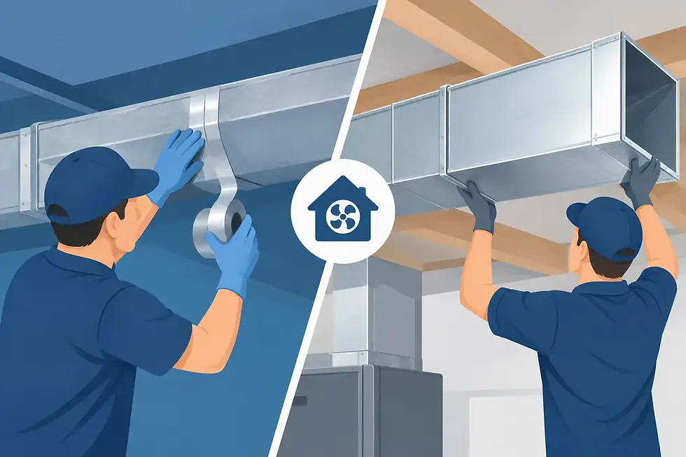 Duct Sealing Versus Duct Replacement Explained