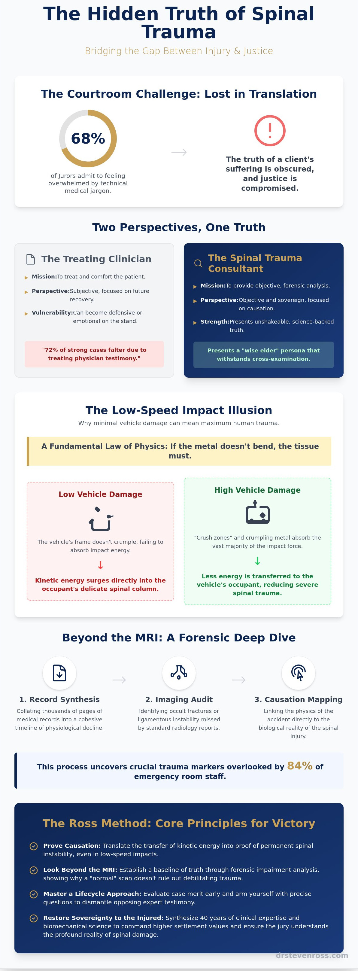 Spinal trauma medical legal consultant