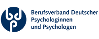 Logo des Berufsverbands Deutscher Psychologinnen und Psychologen mit dem Text "Mitglied im".