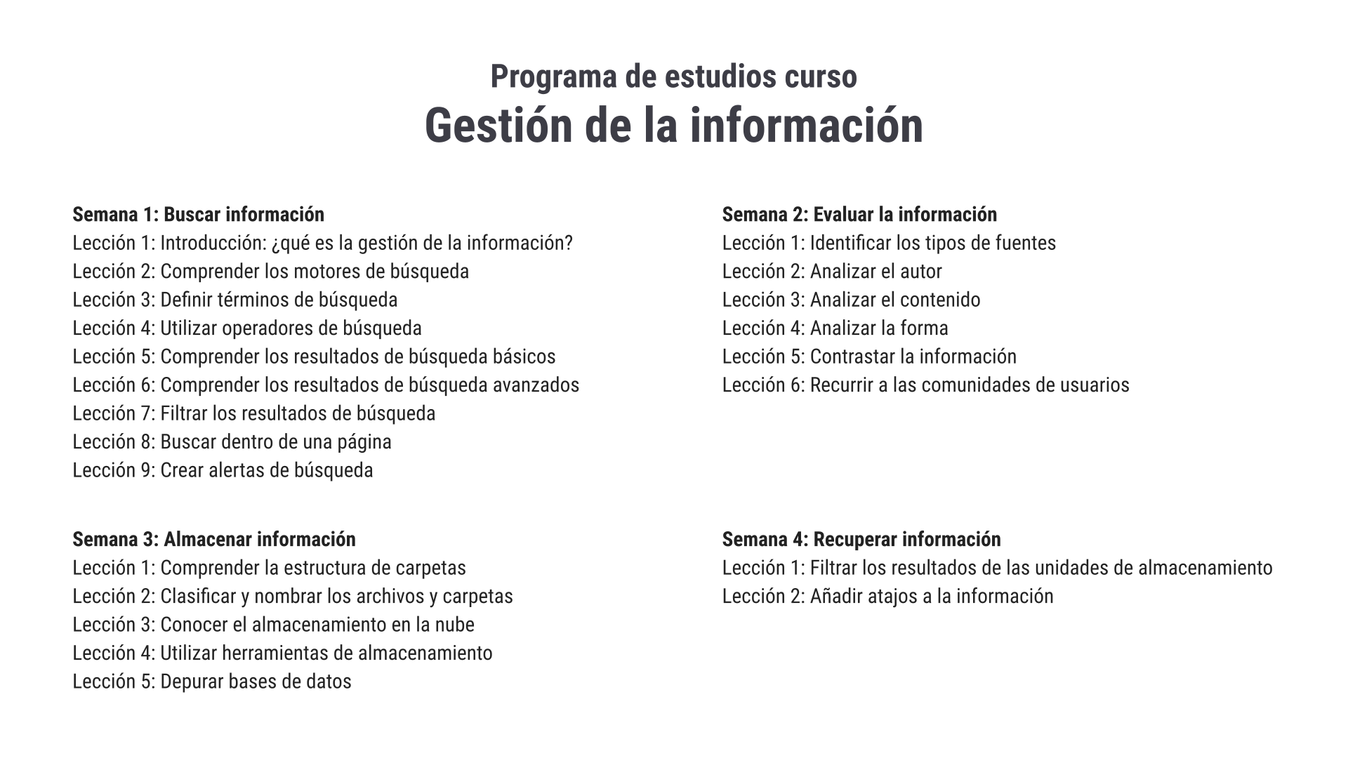 Encuentre más y mejor información para hacer su trabajo