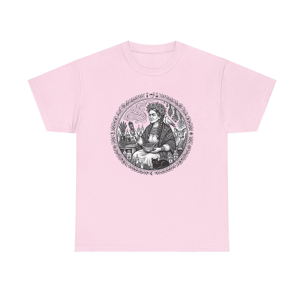 Thumbnail: Vintage Frida Illustration T‑Shirt — Retro Botanical Portrait Tee