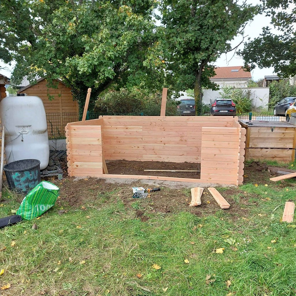 Premières planches en place