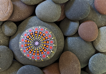 Rock #2, Purple Mandala