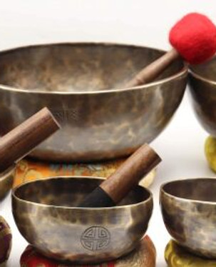 Singing Bowl Set, Professional Therapy set of seven Chakra Healing Singing Bowl-Tibetan.jp
