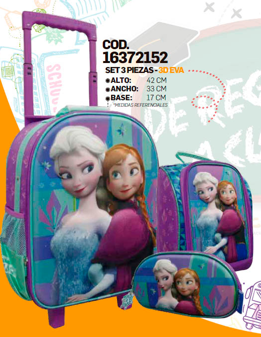 Miniatura: MOCHILAS ARTESCO 3 PIEZAS