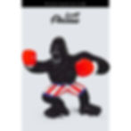 statue gorille XXL avec gants de boxe - le petit pinceau