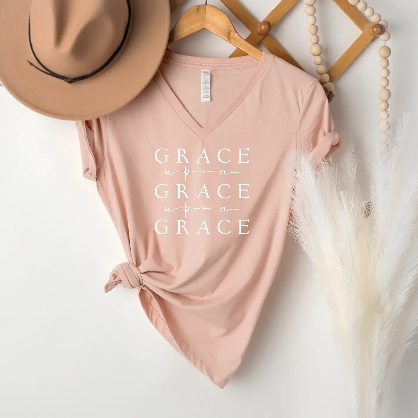 Grace Upon Grace V- Neck Tee