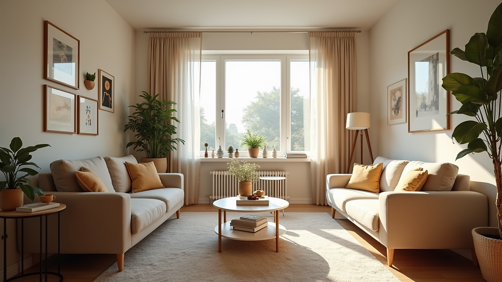 Eye-level view of a cozy family-friendly rental living room