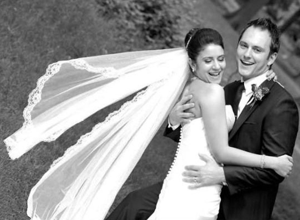 Long 2 tier full gathered silk veil