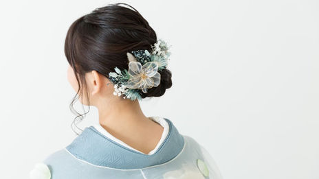 ドライフラワー アメリカンフラワー 和装 ヘア ニコ ニコフォトスタジオ