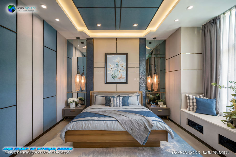 Blue Bedroom Interior Design Portfolio 94