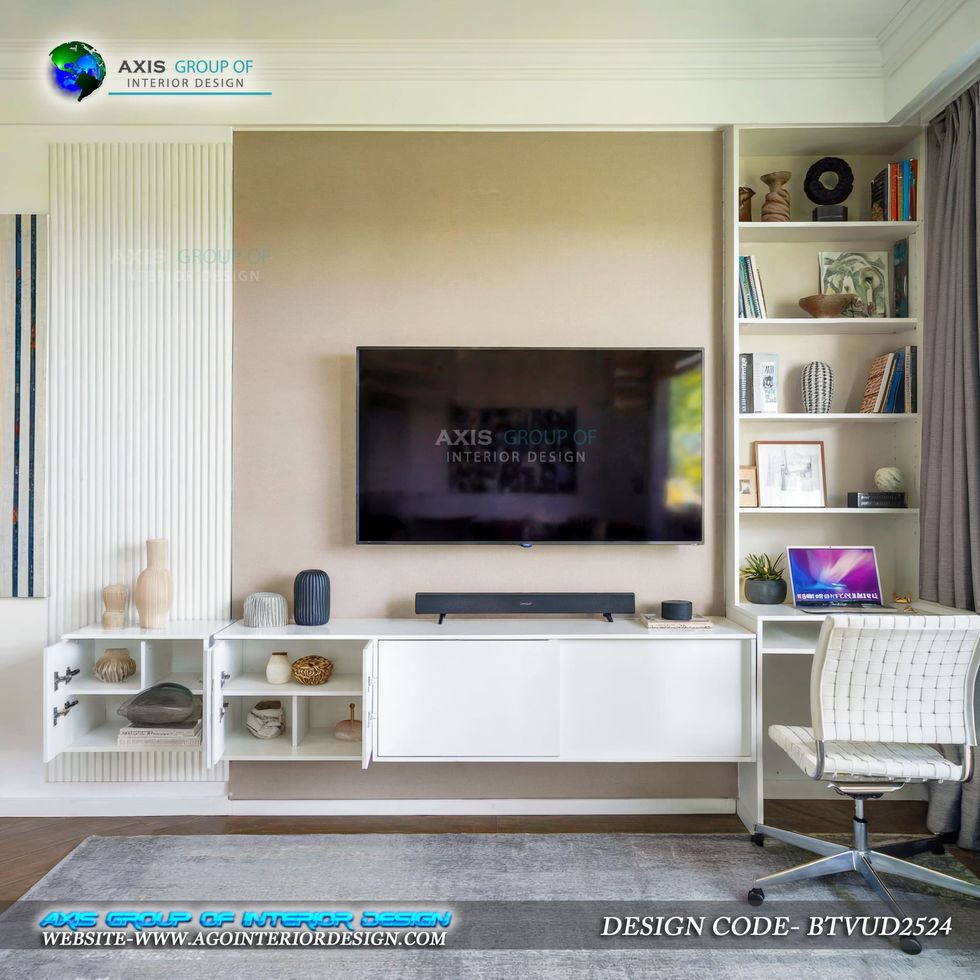 Eco-Friendly TV Unit with Bamboo Study Table Design Kolkata