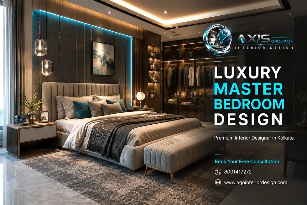 interior designer kolkata — AGO Interior Design master bedroom renovation for Kolkata apartment