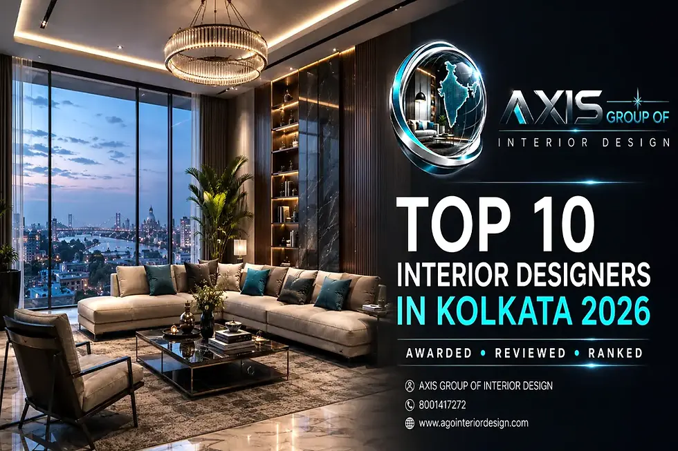 top interior designer in kolkata — AGO Interior Design award-winning luxury living room project 2026
