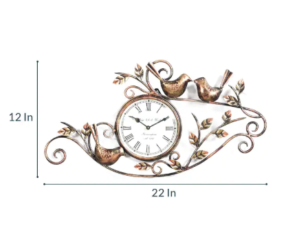 Thumbnail: Metal Brown Wall Clock
