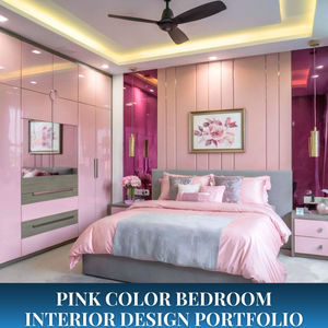 Pink Color Bedroom Interior Design Portfolio