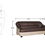 Thumbnail: Three Seater Sofa in Brown & Cream Colour