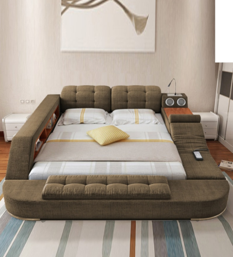 Thumbnail: Urban King Size Upholstered Bed with Storage in Three Colour