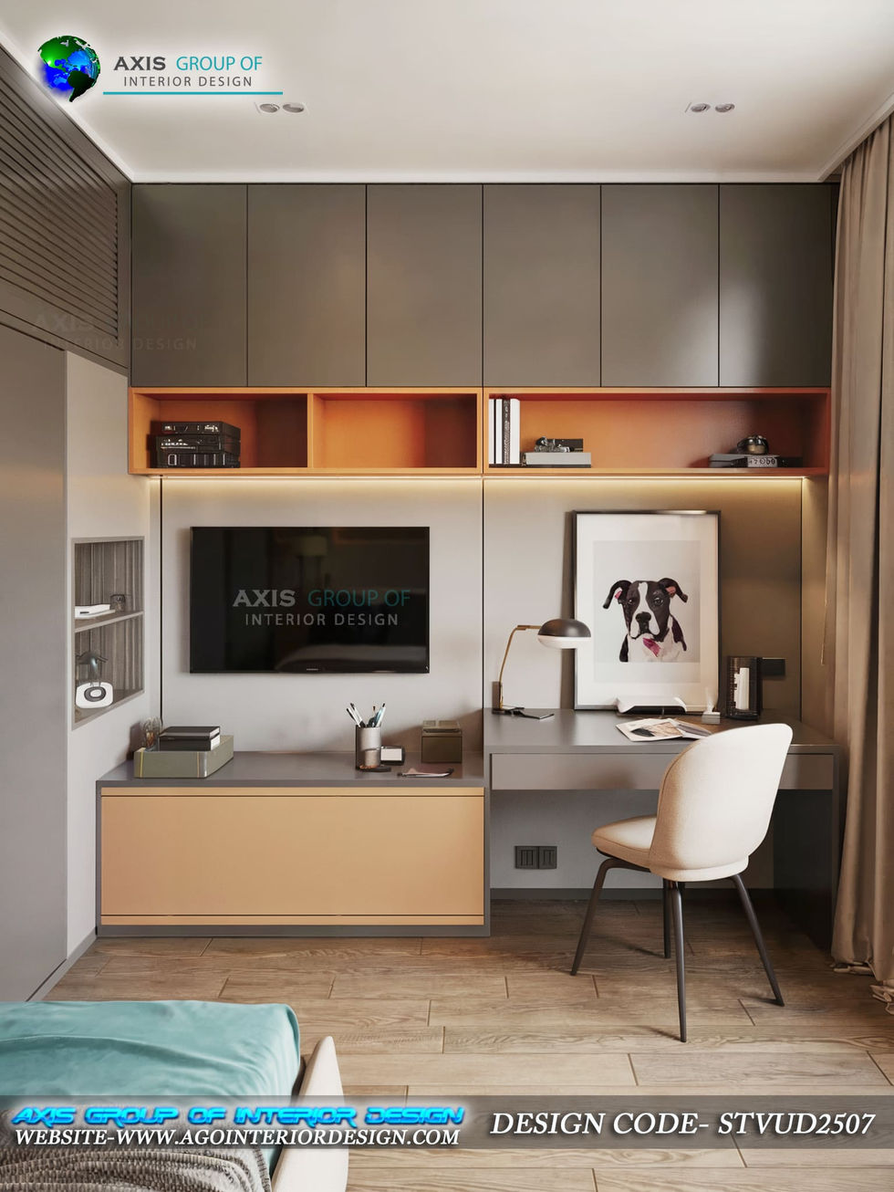 TV Unit with Study Table for Kolkata Book Lovers | Axis Group