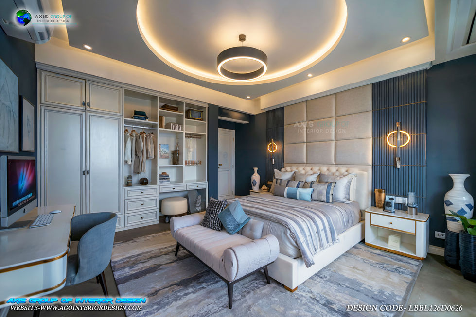 Blue Bedroom Interior Design Portfolio 126