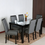 Thumbnail: Stylish Six Seater Dining set in Black & Grey