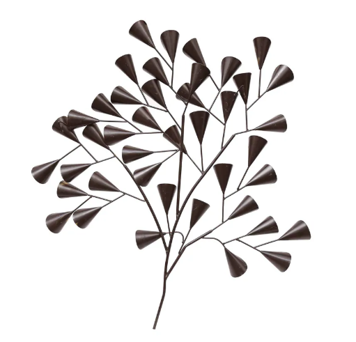 Thumbnail: Metallic Iron Round Leaf Wall Decor