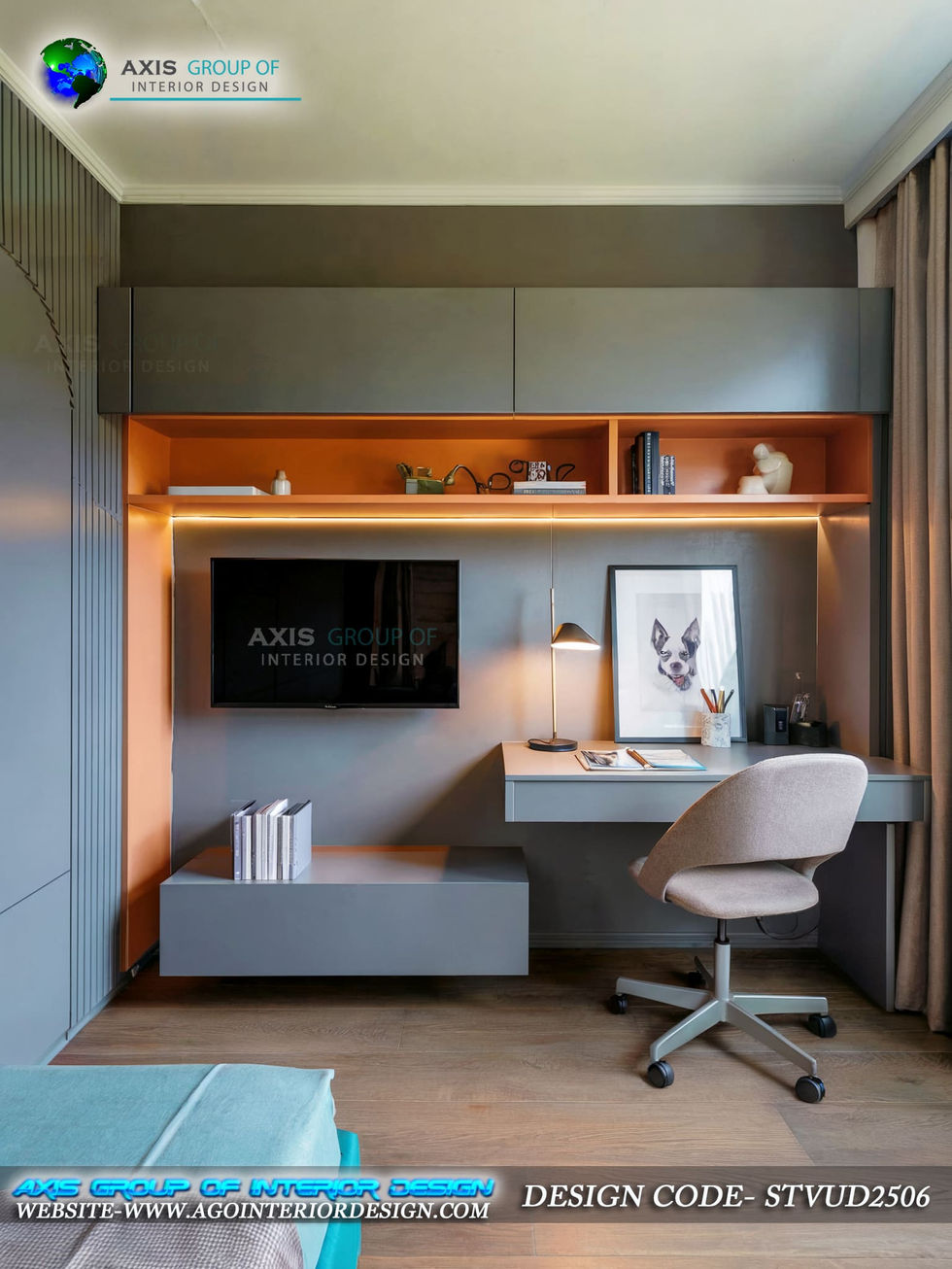 Small TV Unit with Study Table & Pet-Friendly Storage | Axis Group India
