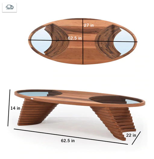 Thumbnail: Mayra Coffee Table With Tempered Glass