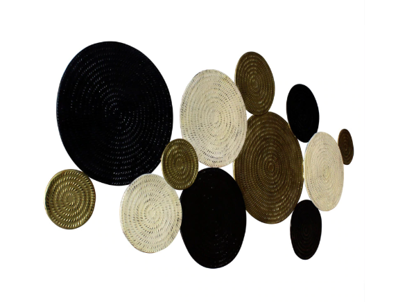 Thumbnail: Multicolour Metal Extra Large Circles Metal Wall Hanging