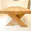 Miniature : TABLE MONUMENTALE EN POUTRES DE DOUGLAS MASSIF AVEC PIÈTEMENT EN CROIX DESIGN ÉBÉNISTERIE.