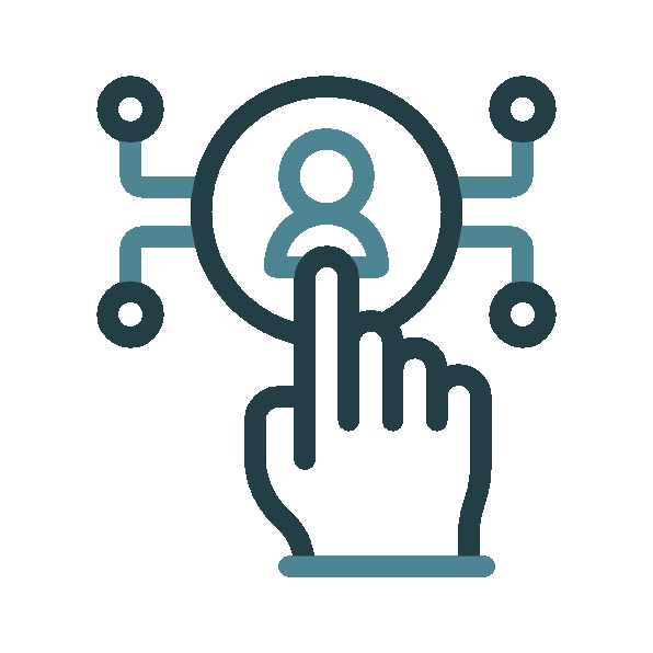 Learner interacting with reflection prompts and peer activities — representing personalized learning and collaborative engage