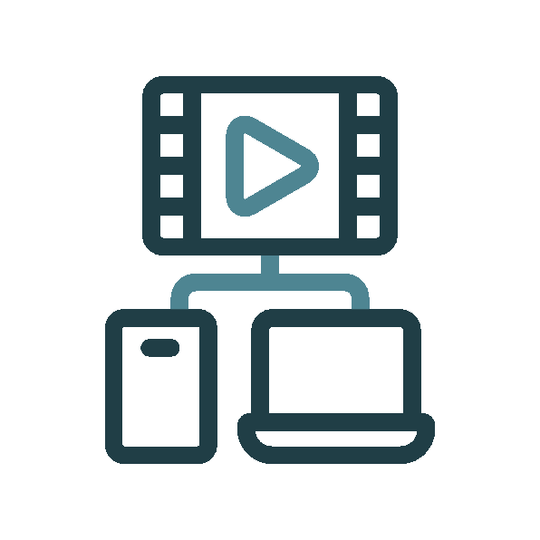 Mix of animated infographics, video clips, and visuals — highlighting Lea-D Studio’s use of multimedia to enrich digital lear