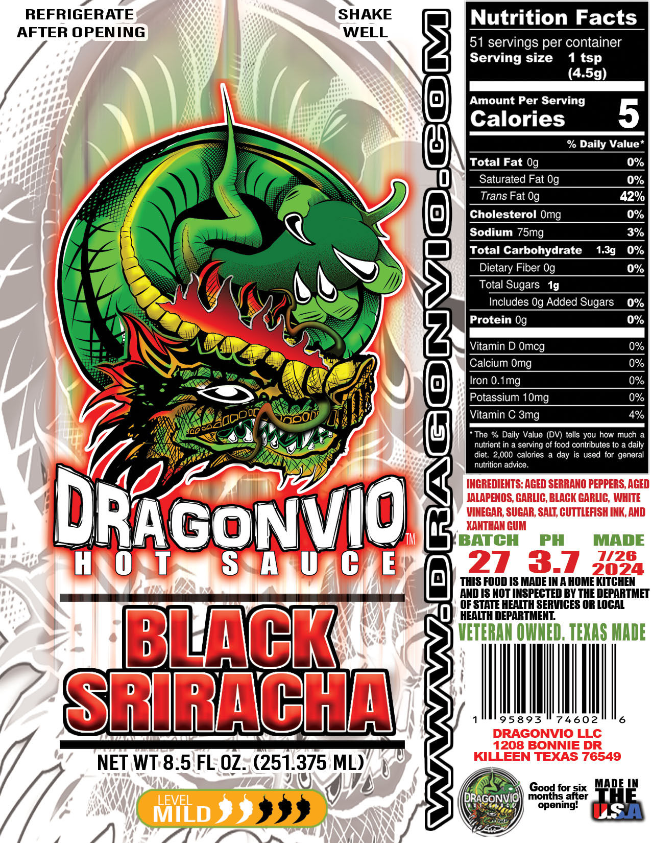 Black Sriracha
