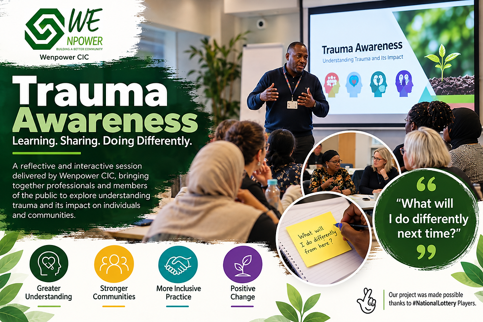 Trauma Awareness and Trauma-Informed Practice in Our Communities | Wenpower CIC
