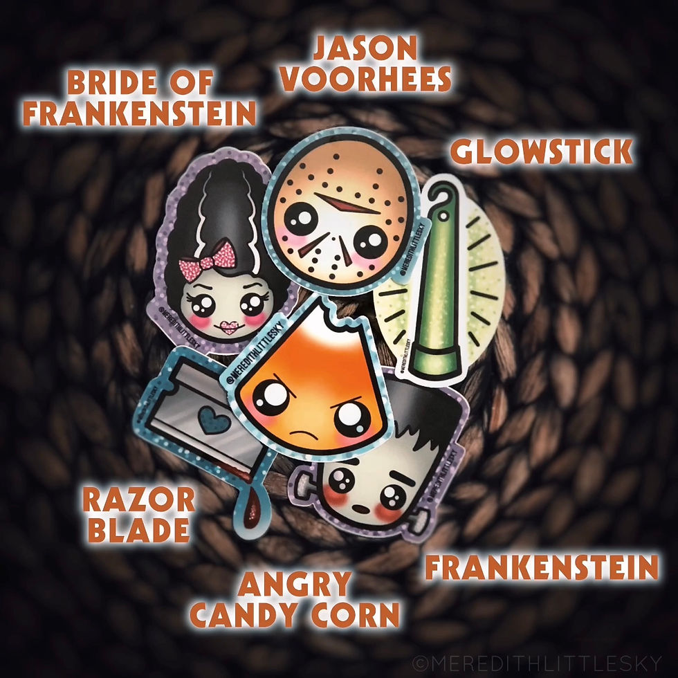 Thumbnail: Kawaii Vintage Halloween Sticker Pack