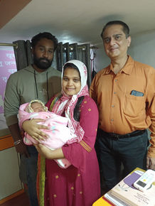With proud parents having had a normal delivery.jpg