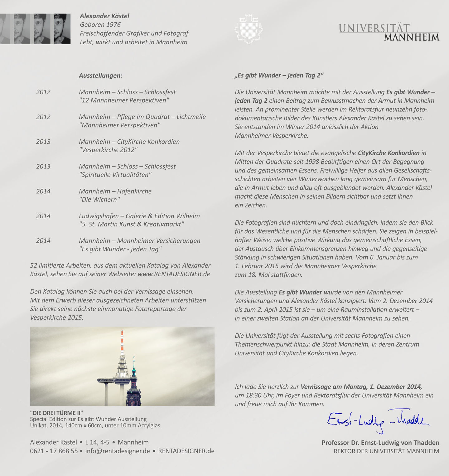 DIN LANG KLAPPKARTE - Hochformat - Innen