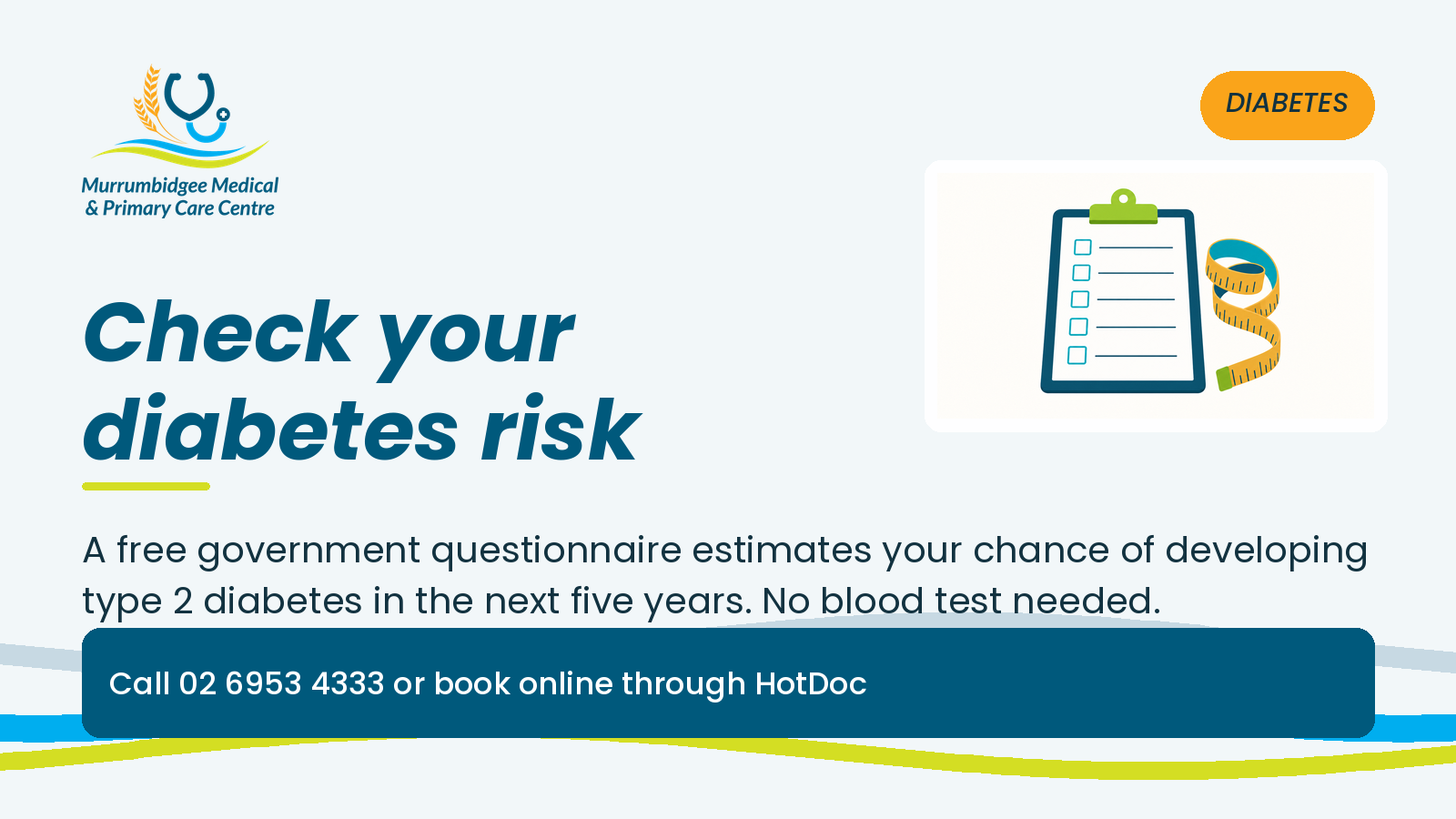 Check your risk of type 2 diabetes in a few minutes