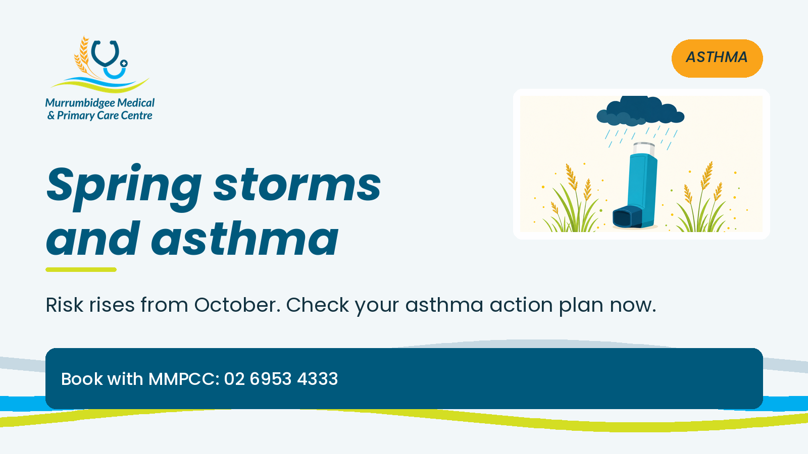 Spring storms and asthma: getting ready before the season peaks