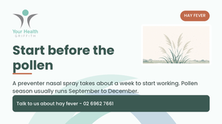 Start before the pollen, not after