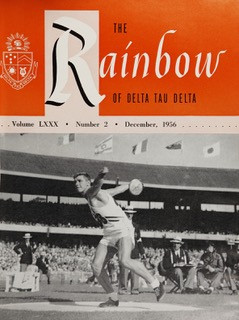 Al Oerter, Cover of Delta Tau Delta Magazine, 1956