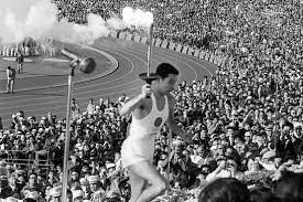 Lighting the Olympic Flame