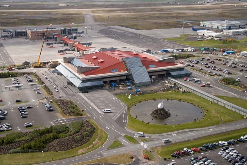 More modern Keflavik International Airport, Iceland, today