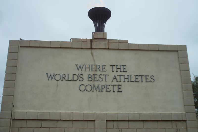 Monument at Hilmer Lodge Stadium at Mt. SAC