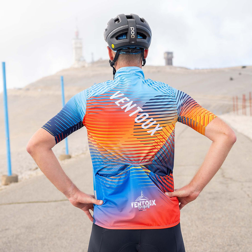 Miniature : Gilet Coupe Vent Défi Mont Ventoux Orange Vélo