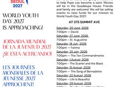 Movie nights hosted by the Pope Leo Group of St. Martin of Tours