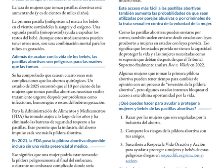 ¿Qué son las pastillas abortivas?